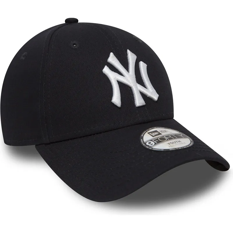 marineblaue-verstellbare-gebogene-kappe-fur-kinder-9forty-essential-der-new-york-yankees-mlb-von-new-era marineblaue-verstellbare-gebogene-kappe-fur-kinder-9forty-essential-der-new-york-yankees-mlb-von-new-era