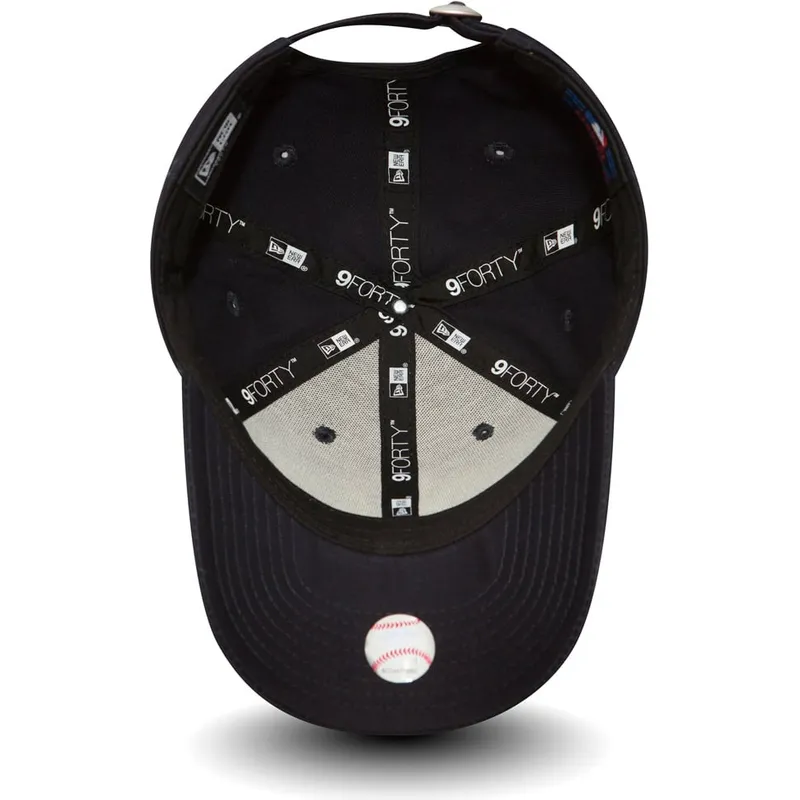 marineblaue-verstellbare-gebogene-kappe-fur-kinder-9forty-essential-der-new-york-yankees-mlb-von-new-era marineblaue-verstellbare-gebogene-kappe-fur-kinder-9forty-essential-der-new-york-yankees-mlb-von-new-era