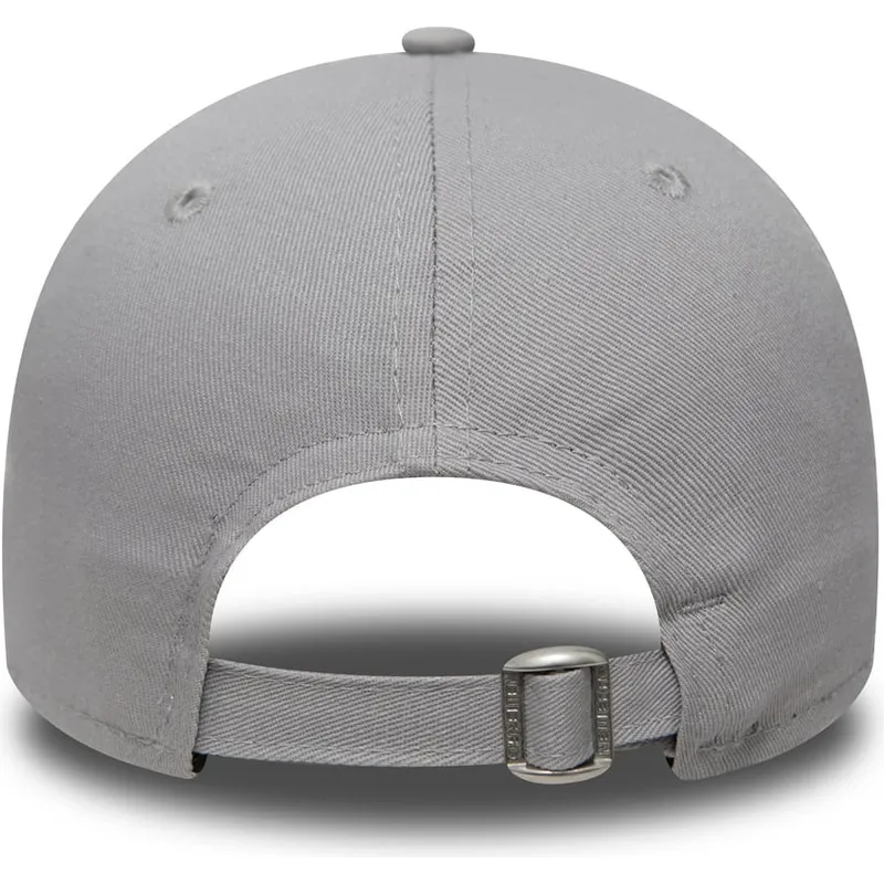 graue-gebogene-verstellbare-kappe-fur-kinder-9forty-essential-von-new-york-yankees-mlb-von-new-era