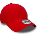 casquette-courbee-rouge-ajustable-9forty-flawless-logo-new-york-yankees-mlb-new-era