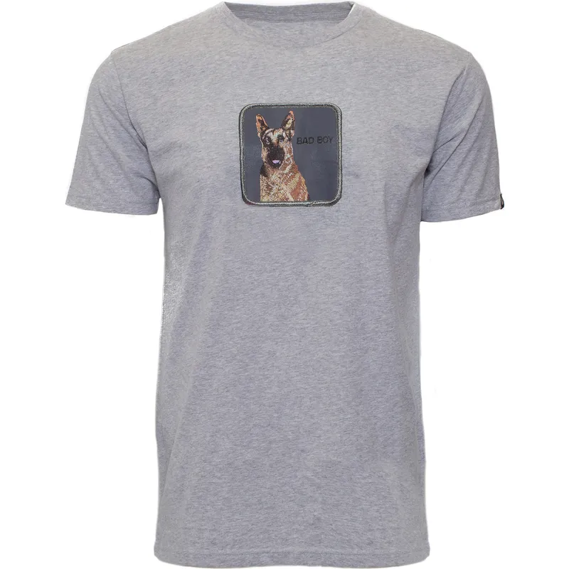 t-shirt-kurzarm-grau-der-manga-corta-gris-perro-pastor-aleman-bad-boy-bouncer-the-farm-the-farm-von-goorin-bros