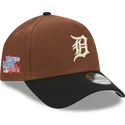 mutzen-gebogen-braun-snapback-9forty-a-frame-harvest-der-detroit-tigers-mlb-von-new-era