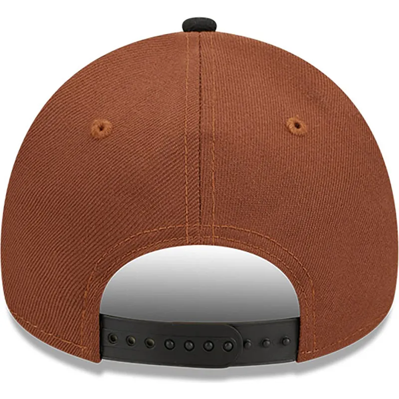 mutzen-gebogen-braun-snapback-9forty-a-frame-harvest-der-new-york-yankees-mlb-von-new-era