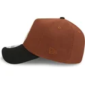 mutzen-gebogen-braun-snapback-9forty-a-frame-harvest-der-new-york-yankees-mlb-von-new-era