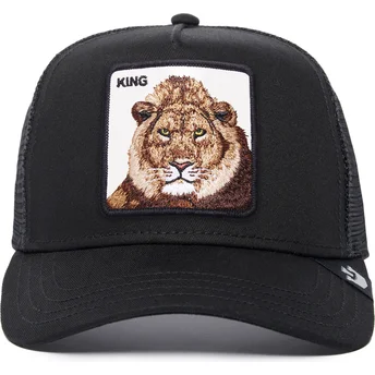 schwarze-trucker-kappe-lowe-the-king-lion-the-farm-von-goorin-bros