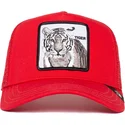 rote-trucker-kappe-tiger-the-white-tiger-the-farm-von-goorin-bros