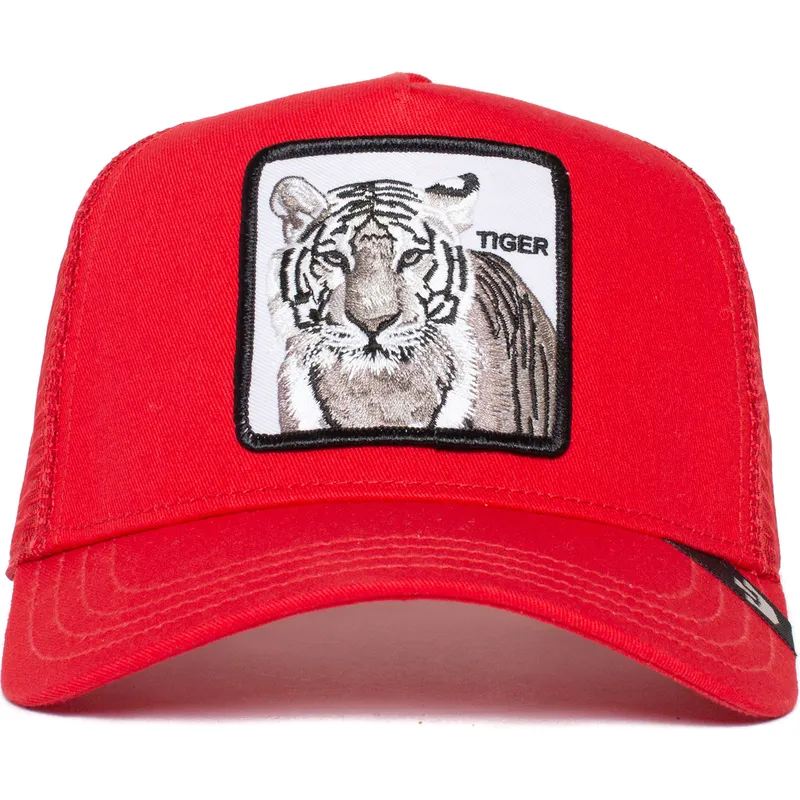 rote-trucker-kappe-tiger-the-white-tiger-the-farm-von-goorin-bros rote-trucker-kappe-tiger-the-white-tiger-the-farm-von-goorin-bros