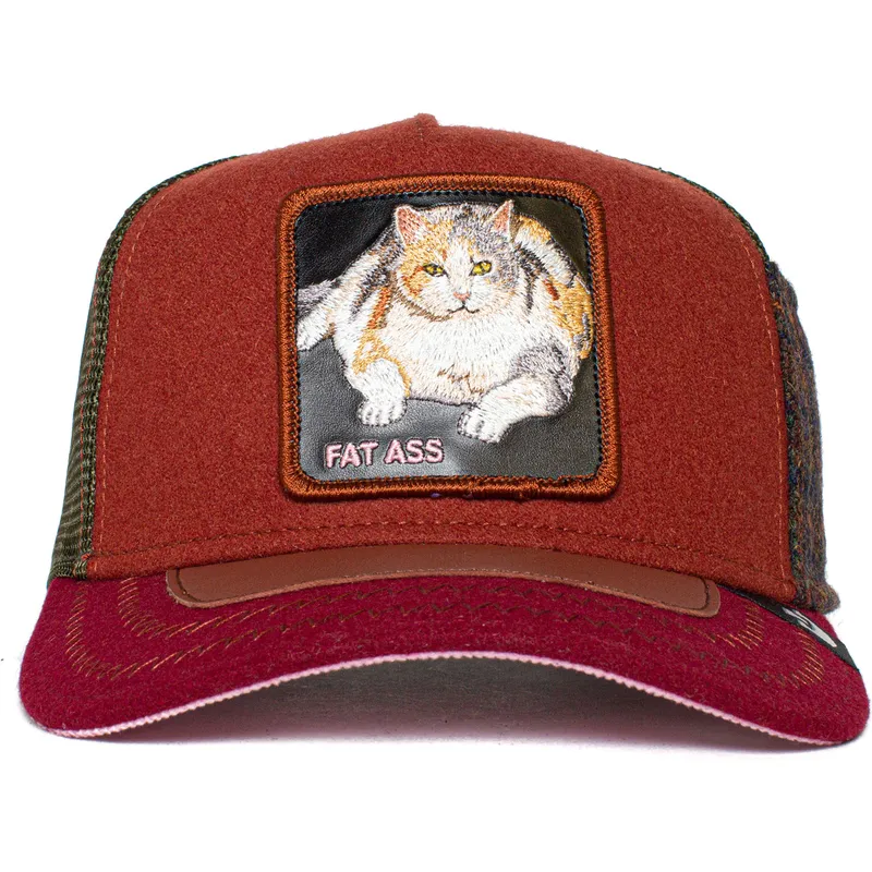 mehrfarbige-trucker-kappe-katze-freshman-fifteen-ass-play-the-farm-von-goorin-bros