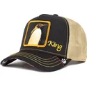 casquette-trucker-noire-pingouin-king-quart-major-casino-the-farm-goorin-bros