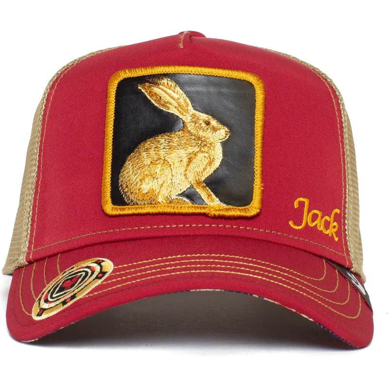 rote-trucker-kappe-hase-jack-jacked-casino-the-farm-von-goorin-bros