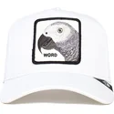 weisse-trucker-kappe-papagei-platinum-word-the-farm-von-goorin-bros