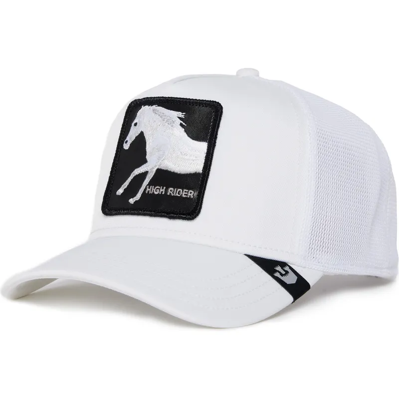 weisse-trucker-kappe-pferd-platinum-high-the-farm-von-goorin-bros
