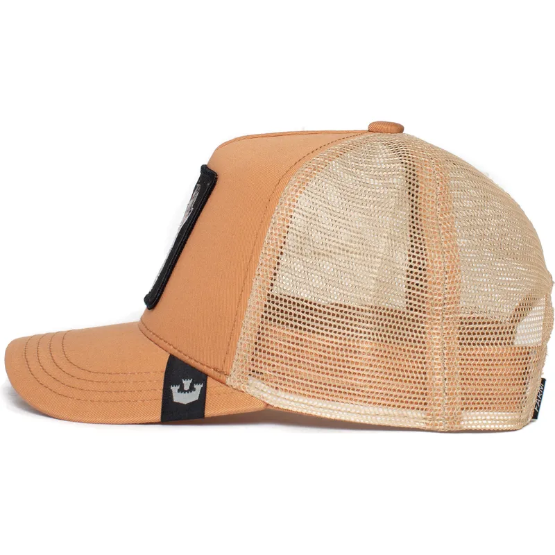 trucker-cap-orange-wolf-lone-wolf-truckin-the-farm-von-goorin-bros