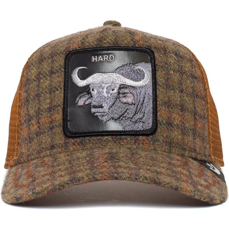 braune-trucker-kappe-buffel-hard-hardwood-the-farm-von-goorin-bros braune-trucker-kappe-buffel-hard-hardwood-the-farm-von-goorin-bros