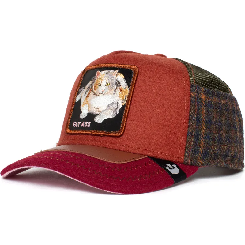 mehrfarbige-trucker-kappe-katze-freshman-fifteen-ass-play-the-farm-von-goorin-bros