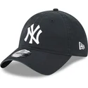 mutzen-gebogen-schwarz-verstellbares-band-9twenty-league-essential-der-new-york-yankees-mlb-von-new-era