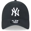 mutzen-gebogen-schwarz-verstellbares-band-9twenty-league-essential-der-new-york-yankees-mlb-von-new-era