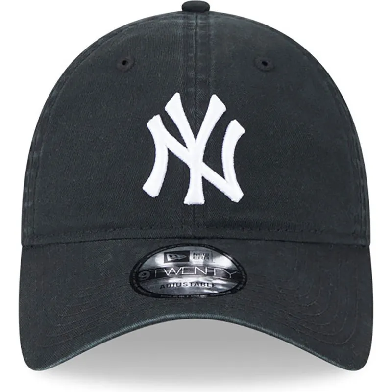 mutzen-gebogen-schwarz-verstellbares-band-9twenty-league-essential-der-new-york-yankees-mlb-von-new-era