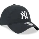 mutzen-gebogen-schwarz-verstellbares-band-9twenty-league-essential-der-new-york-yankees-mlb-von-new-era