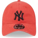 mutzen-gebogen-rot-verstellbares-band-negro-9twenty-league-essential-der-new-york-yankees-mlb-von-new-era