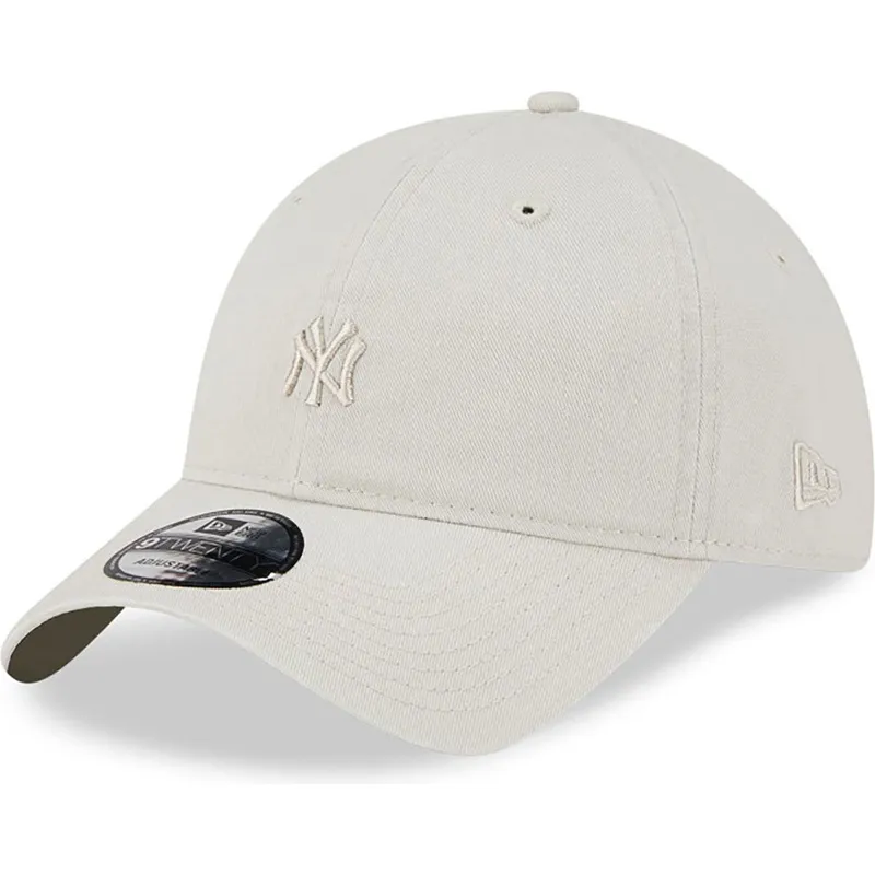 mutzen-gebogen-beige-verstellbares-band-9twenty-mini-der-new-york-yankees-mlb-von-new-era