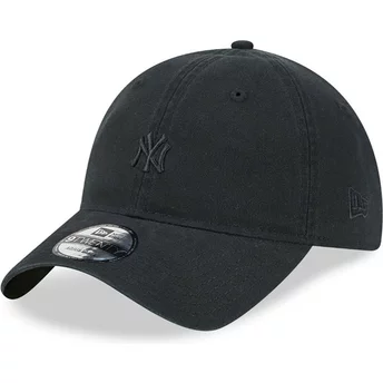 Casquette courbée noire ajustable avec logo noir 9TWENTY Mini Logo New York Yankees MLB New Era