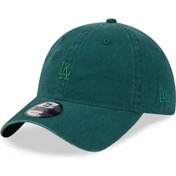 Casquette courbée verte ajustable avec logo vert 9TWENTY Mini Logo Los Angeles Dodgers MLB New Era