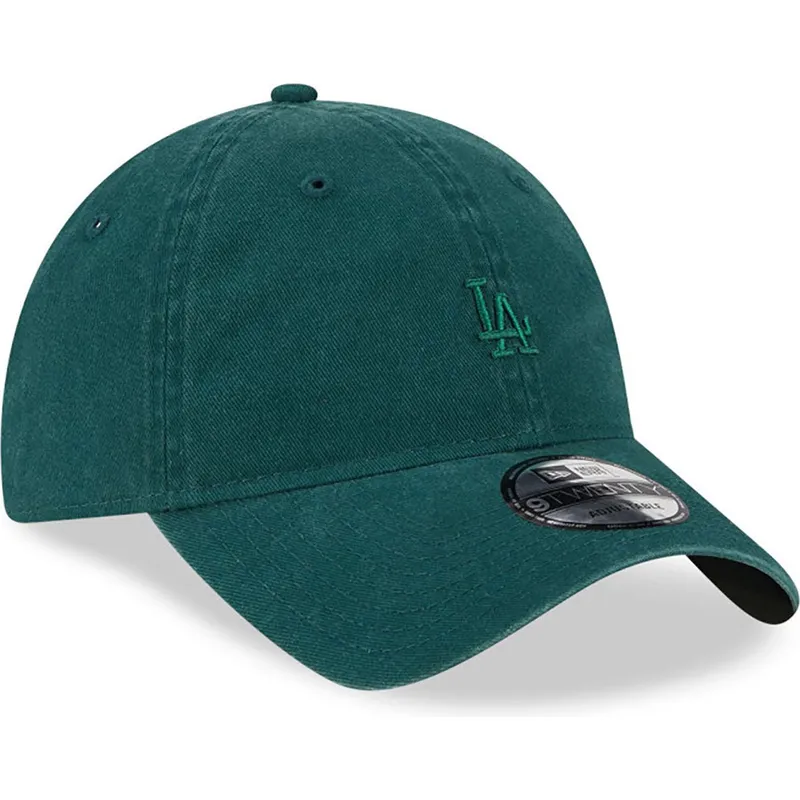 mutzen-gebogen-grun-verstellbares-band-9twenty-mini-der-los-angeles-dodgers-mlb-von-new-era