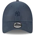 casquette-courbee-bleue-marine-ajustable-avec-logo-bleu-marine-9forty-millerain-new-york-yankees-mlb-new-era