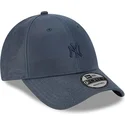 mutzen-gebogen-marineblau-verstellbares-band-9forty-millerain-der-new-york-yankees-mlb-von-new-era