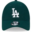 mutzen-gebogen-grun-verstellbares-band-9forty-essential-melton-wool-der-los-angeles-dodgers-mlb-von-new-era