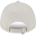 beige-gebogene-verstellbare-9forty-check-infill-kappe-von-new-york-yankees-mlb-von-new-era
