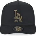 casquette-courbee-noire-snapback-a-frame-foil-pack-los-angeles-dodgers-mlb-new-era