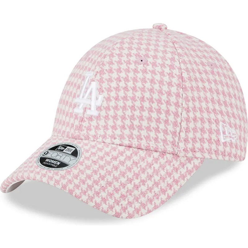 mutzen-gebogen-rosa-verstellbares-band-9forty-houndstooth-der-los-angeles-dodgers-mlb-von-new-era mutzen-gebogen-rosa-verstellbares-band-9forty-houndstooth-der-los-angeles-dodgers-mlb-von-new-era