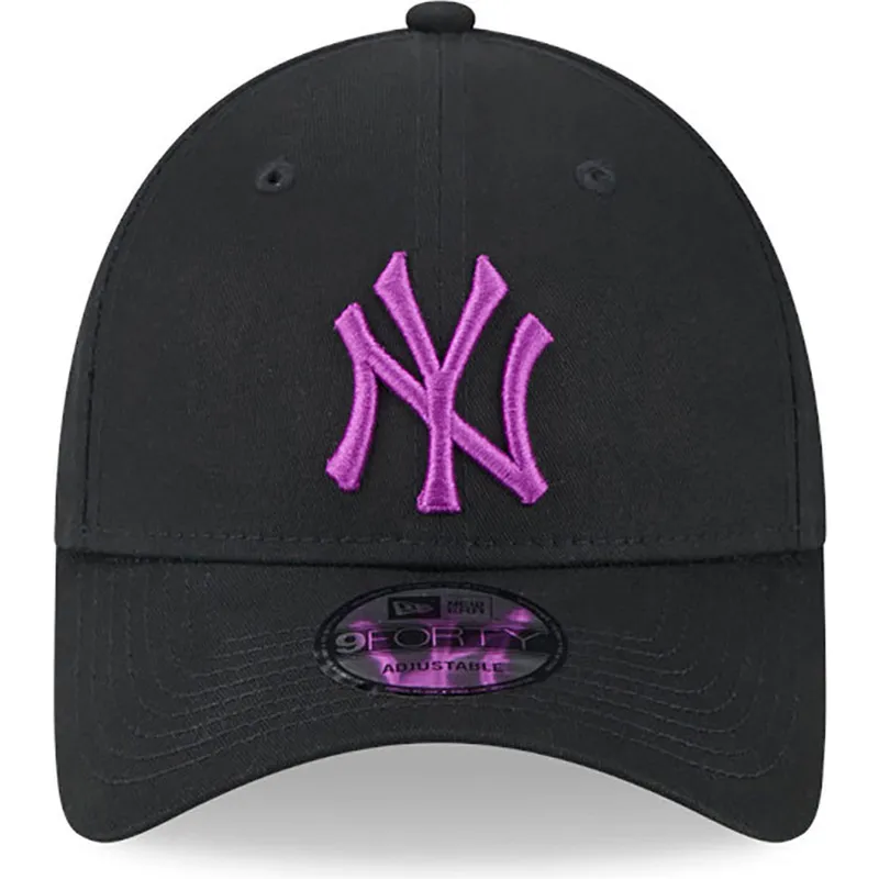 mutzen-gebogen-schwarz-verstellbares-band-9forty-league-essential-der-new-york-yankees-mlb-von-new-era