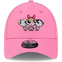 mutzen-gebogen-rosa-verstellbares-band-fur-kinder-9forty-der-petalo-burbuja-y-cactus-las-supernenas-von-new-era