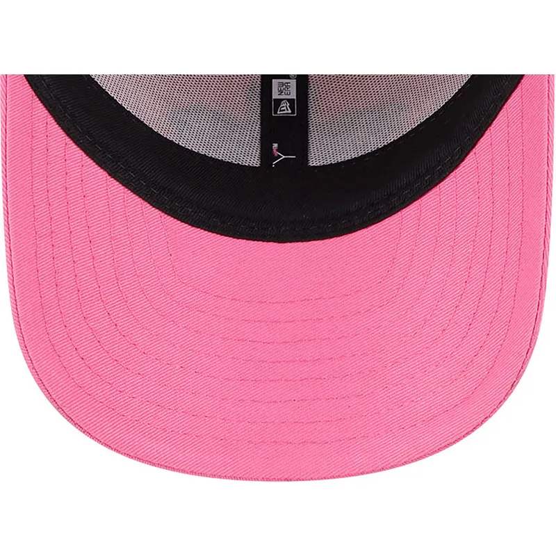 mutzen-gebogen-rosa-verstellbares-band-fur-kinder-9forty-der-petalo-burbuja-y-cactus-las-supernenas-von-new-era