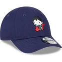 blaue-gebogene-verstellbare-kinderkappe-9forty-von-superman-dc-comics-von-new-era