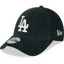 mutzen-gebogen-grun-verstellbares-band-9forty-wide-cord-der-los-angeles-dodgers-mlb-von-new-era