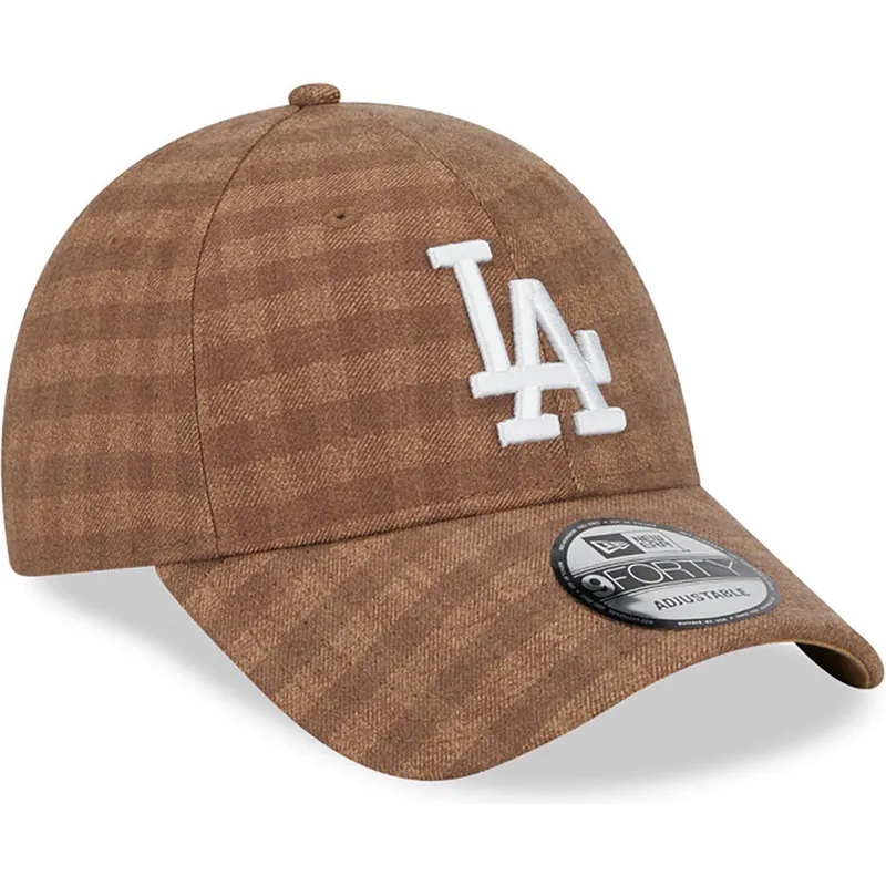 mutzen-gebogen-braun-verstellbares-band-9forty-flannel-der-los-angeles-dodgers-mlb-von-new-era mutzen-gebogen-braun-verstellbares-band-9forty-flannel-der-los-angeles-dodgers-mlb-von-new-era
