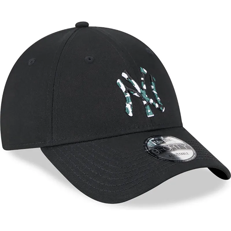 mutzen-gebogen-schwarz-verstellbares-band-9forty-seasonal-infill-der-new-york-yankees-mlb-von-new-era