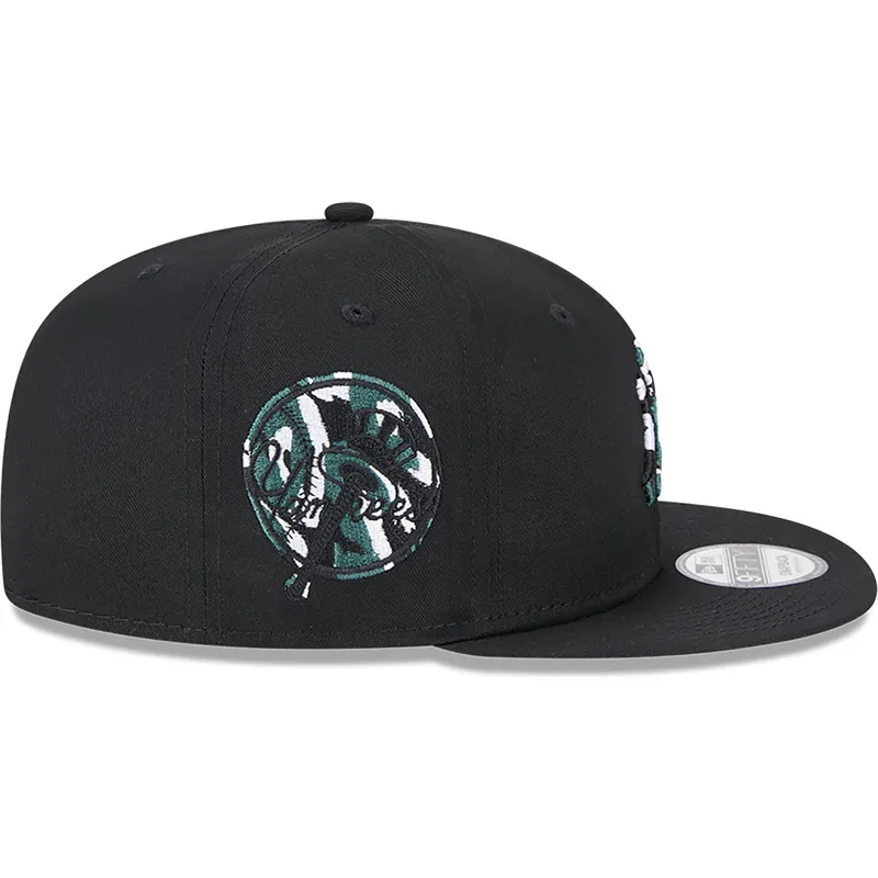 mutzen-flach-schwarz-snapback-9fifty-seasonal-infill-der-new-york-yankees-mlb-von-new-era