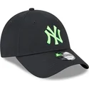 mutzen-gebogen-schwarz-verstellbares-band-9forty-neon-der-new-york-yankees-mlb-von-new-era