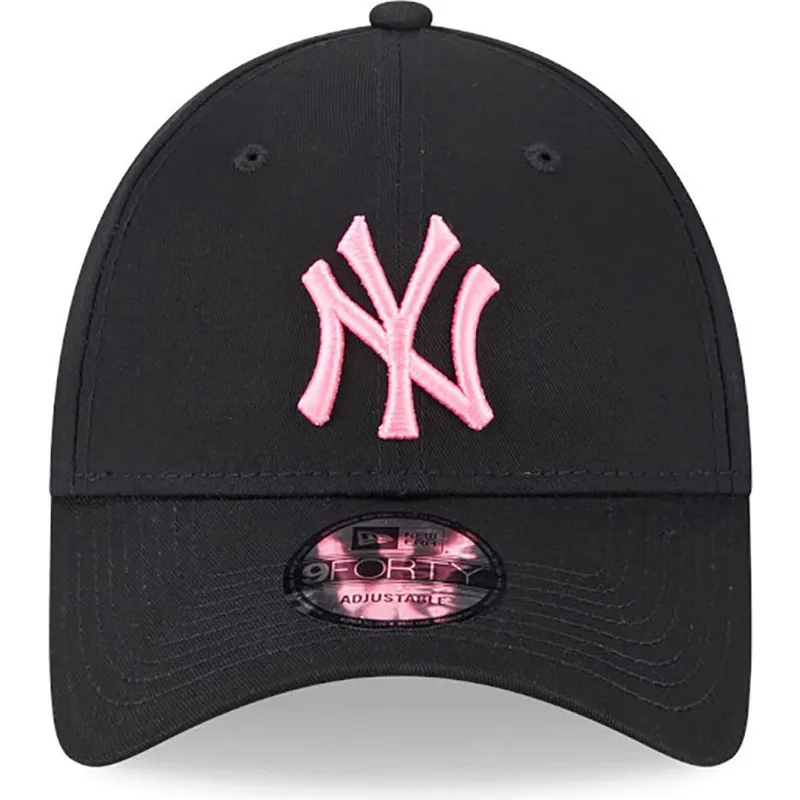 mutzen-gebogen-schwarz-verstellbares-band-rosa-9forty-neon-der-new-york-yankees-mlb-von-new-era mutzen-gebogen-schwarz-verstellbares-band-rosa-9forty-neon-der-new-york-yankees-mlb-von-new-era