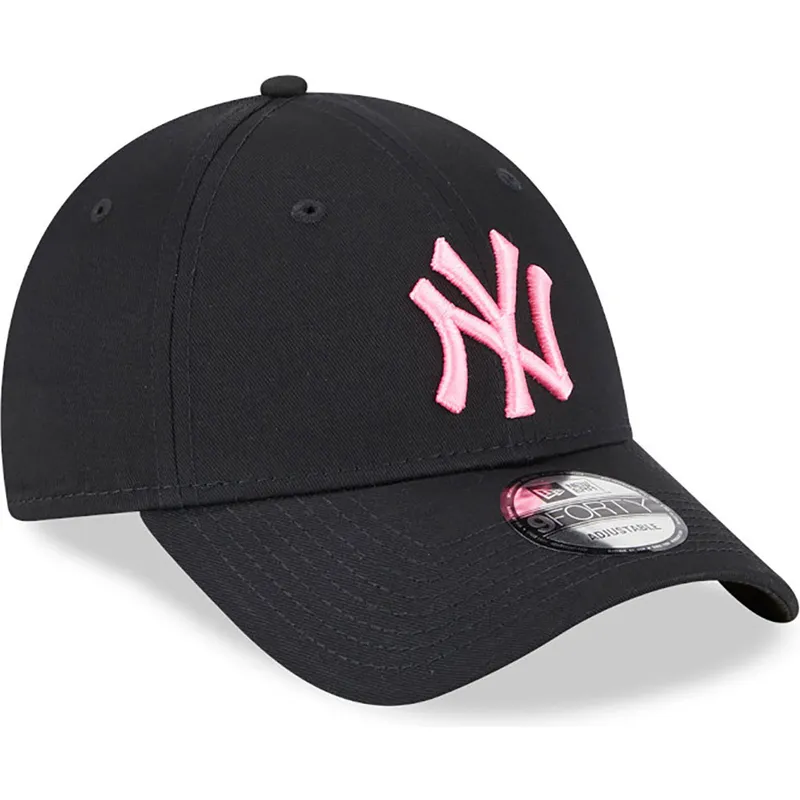 mutzen-gebogen-schwarz-verstellbares-band-rosa-9forty-neon-der-new-york-yankees-mlb-von-new-era mutzen-gebogen-schwarz-verstellbares-band-rosa-9forty-neon-der-new-york-yankees-mlb-von-new-era