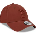 mutzen-gebogen-braun-verstellbares-band-9forty-washed-canvas-der-boston-red-sox-mlb-von-new-era
