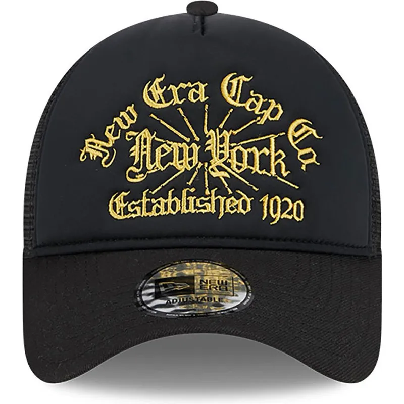 mutzen-gebogen-schwarz-snapback-a-frame-von-new-era