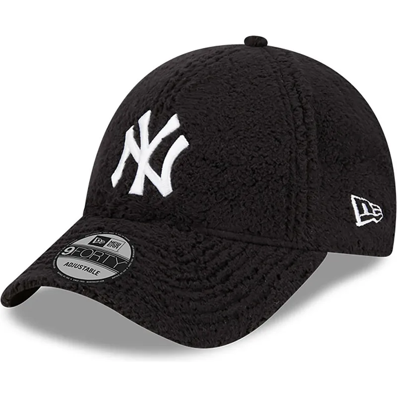 schwarze-verstellbare-curved-cap-9forty-teddy-der-new-york-yankees-mlb-von-new-era schwarze-verstellbare-curved-cap-9forty-teddy-der-new-york-yankees-mlb-von-new-era