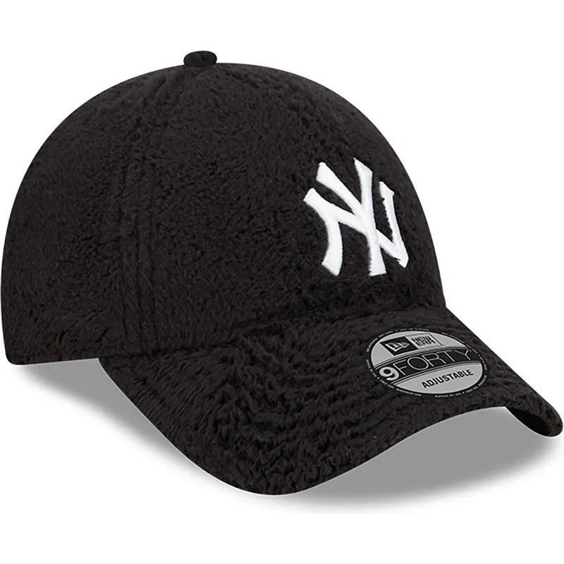 schwarze-verstellbare-curved-cap-9forty-teddy-der-new-york-yankees-mlb-von-new-era schwarze-verstellbare-curved-cap-9forty-teddy-der-new-york-yankees-mlb-von-new-era