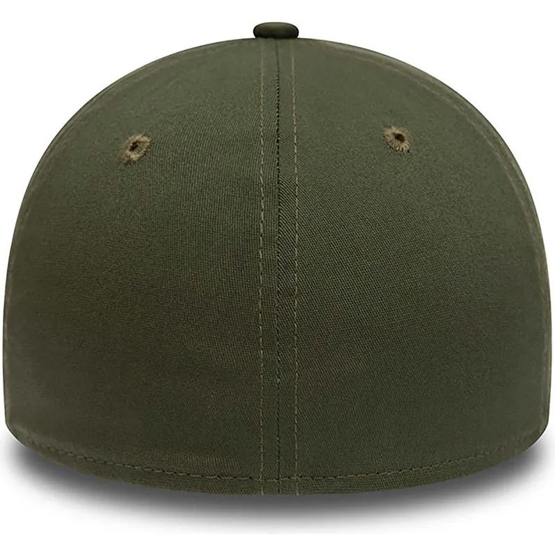 grune-gebogene-verstellbare-kappe-mit-grunem-logo-39thirty-league-essential-von-new-york-yankees-mlb-von-new-era
